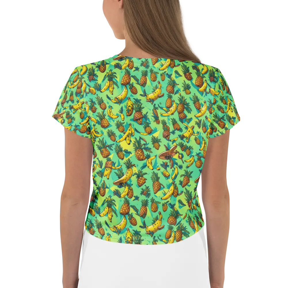 Pineapple Halfpipe on Crop Tee — Back
