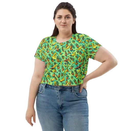 Pineapple Halfpipe on a Crop Tee