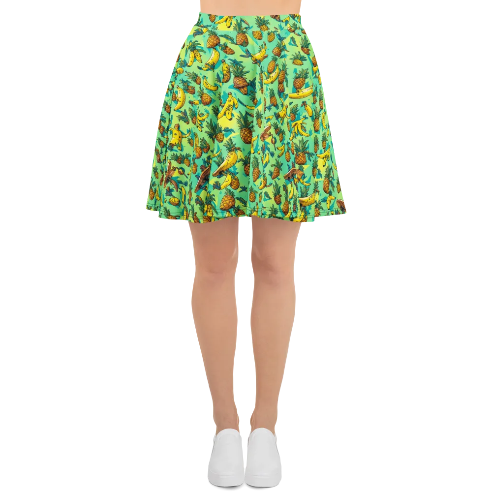 Pineapple Halfpipe on Skater Skirt — Front