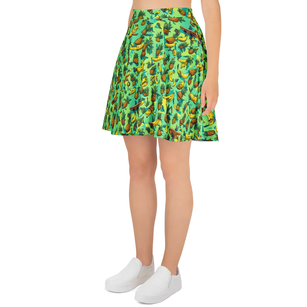 Pineapple Halfpipe on Skater Skirt — Left