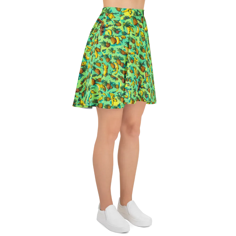 Pineapple Halfpipe on Skater Skirt — Right