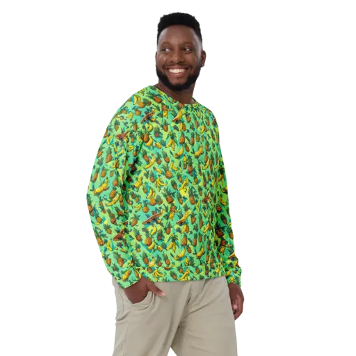 Pineapple Halfpipe on a Sweatshirt