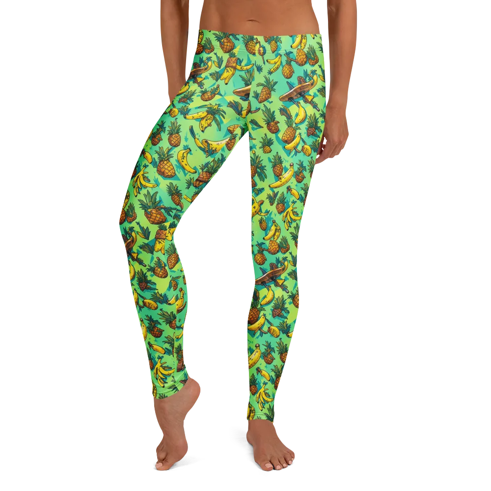 Pineapple Halfpipe on Leggings — Front