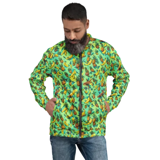 Pineapple Halfpipe on a Bomber Jacket