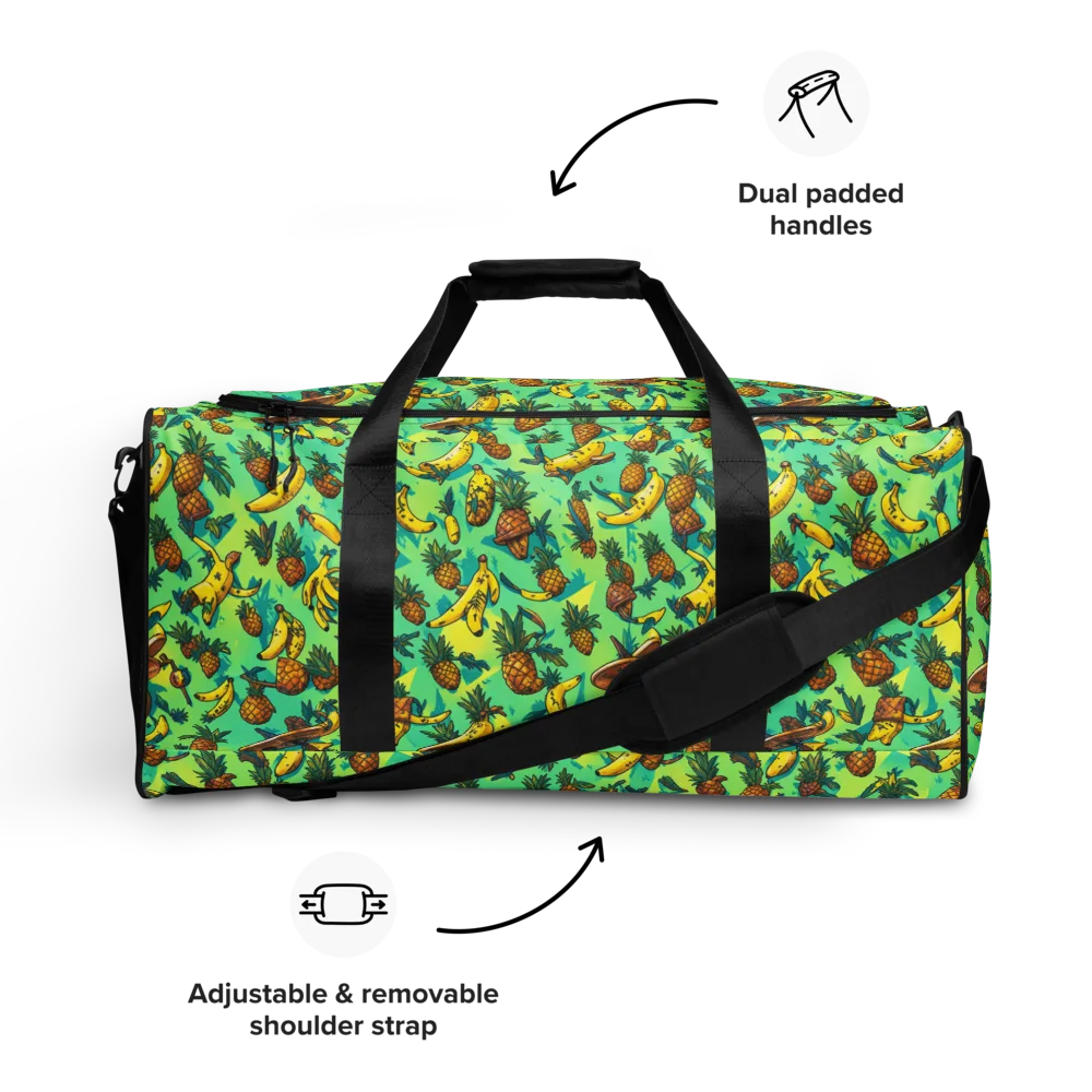 Pineapple Halfpipe on Duffle Bag — Front