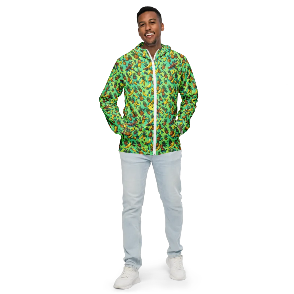 Pineapple Halfpipe on Men's Windbreaker — Front