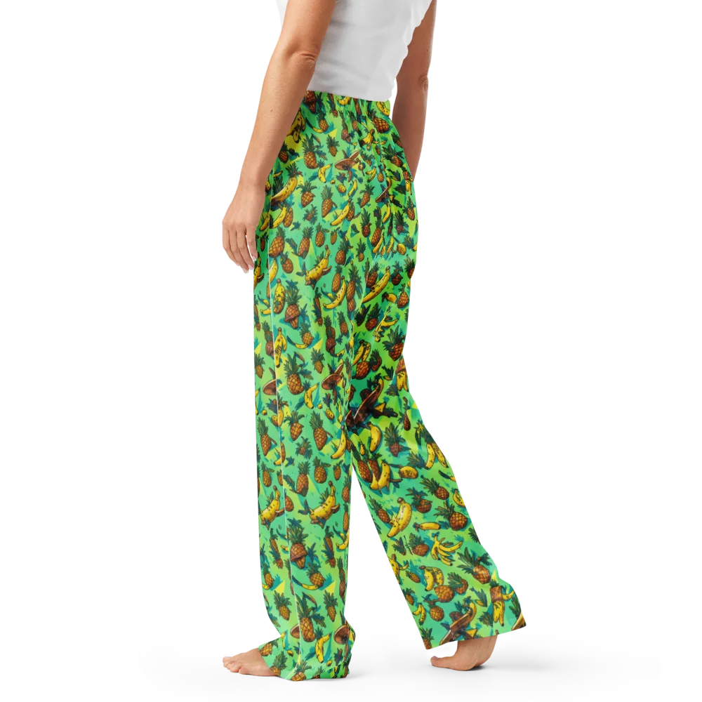 Pineapple Halfpipe on Women's Pajama Pants — Left