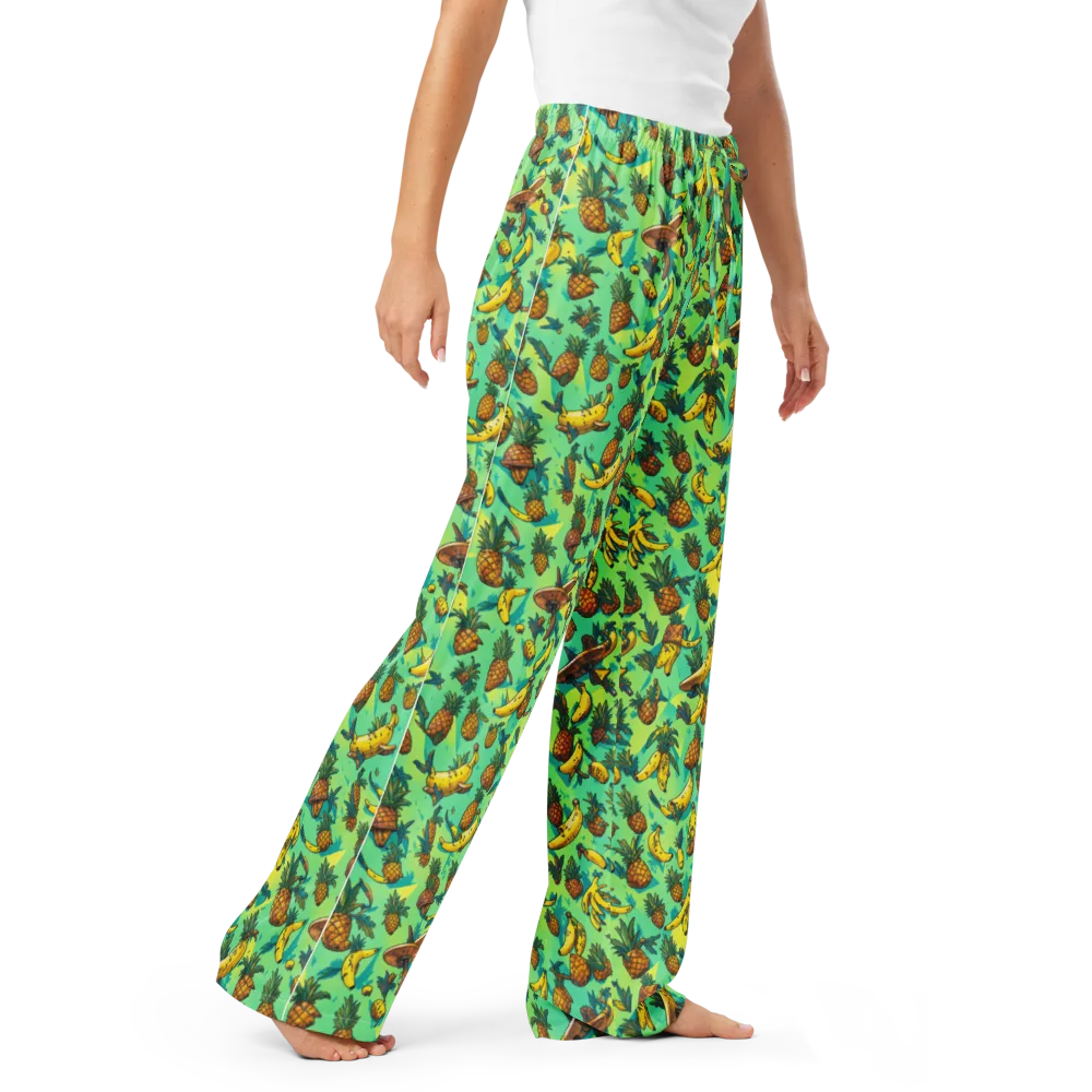 Pineapple Halfpipe on Women's Pajama Pants — Right Front