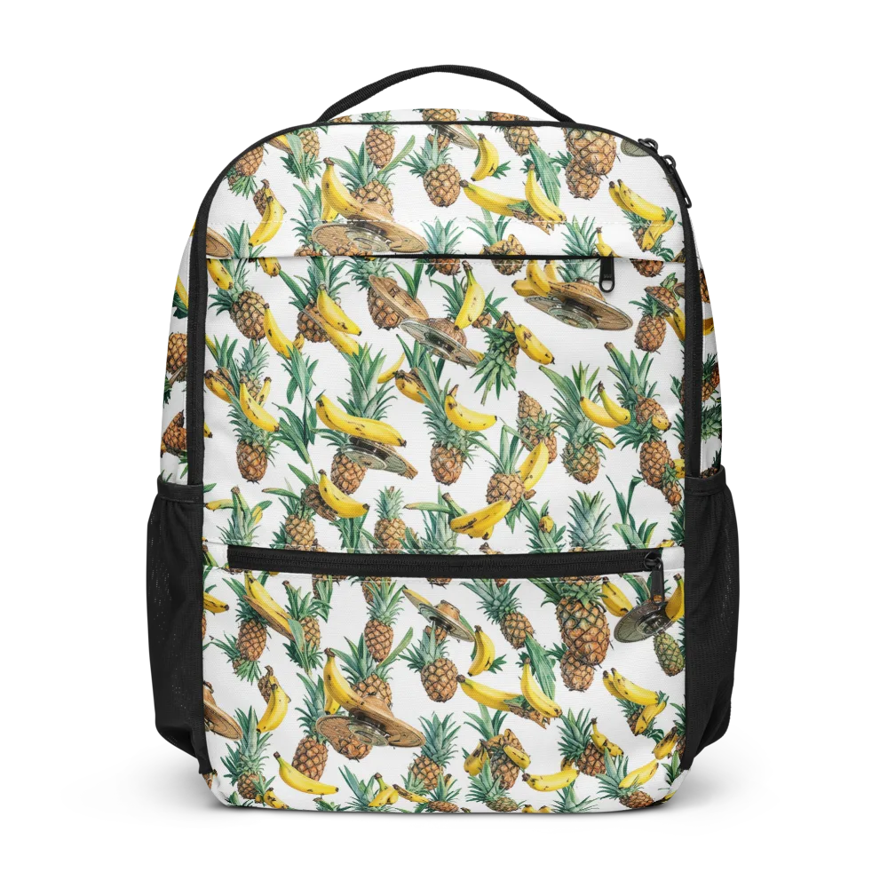 Tropical Air Mail on Utility Backpack — Front