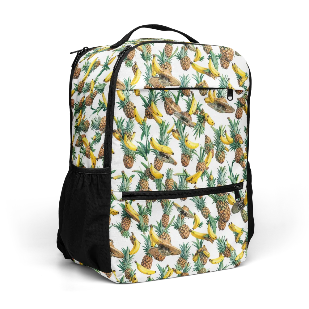 Tropical Air Mail on Utility Backpack — Right Front