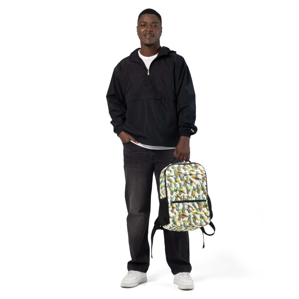 Tropical Air Mail on Utility Backpack — Front