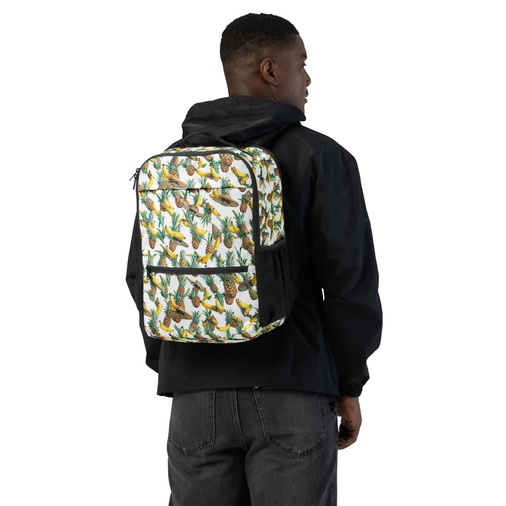 Tropical Air Mail on Utility Backpack — Back
