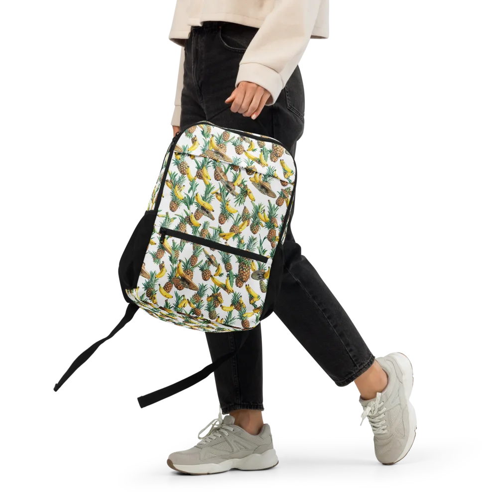 Tropical Air Mail on Utility Backpack — Front
