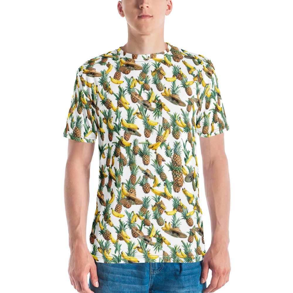 Tropical Air Mail on Men's Crew Neck T-Shirt — Front