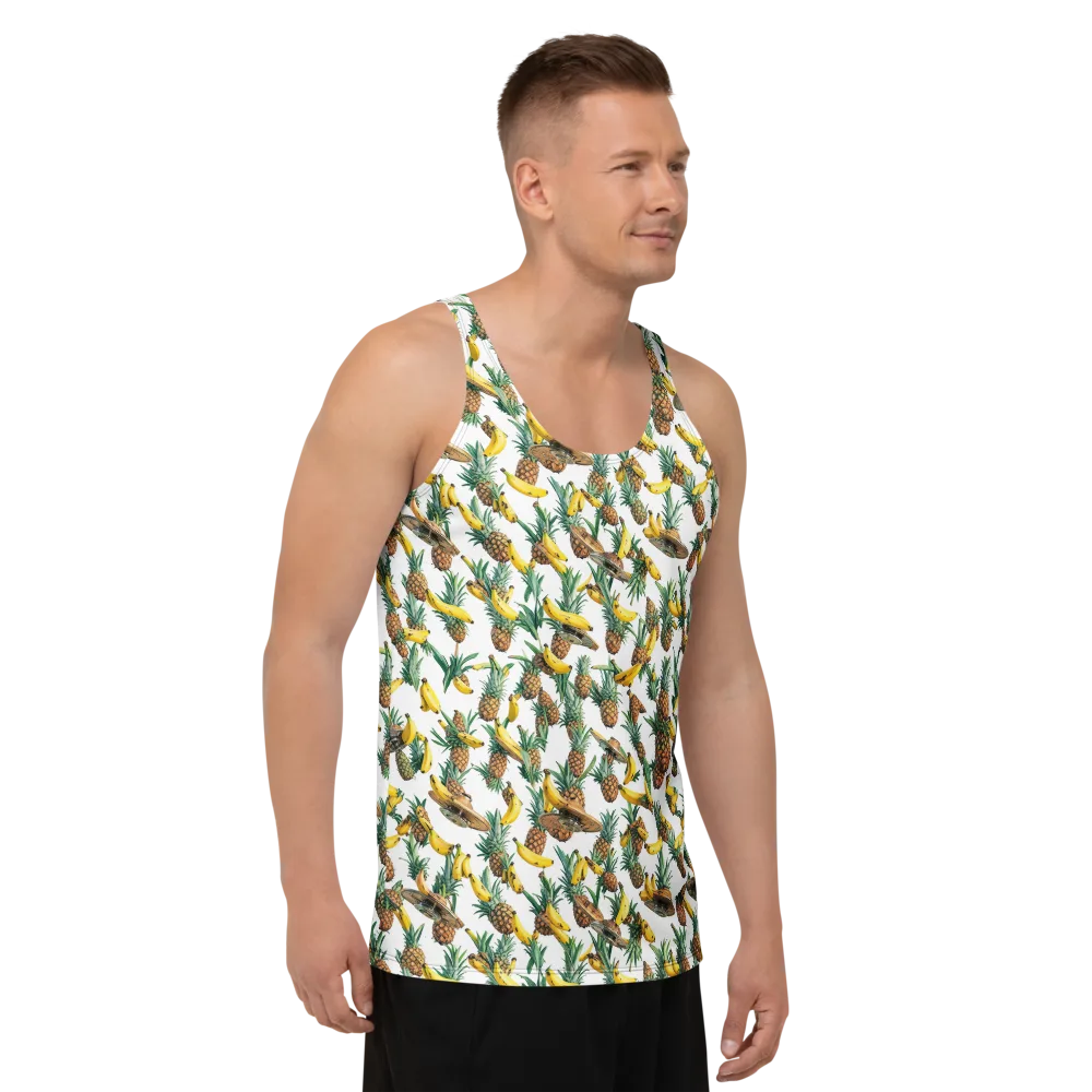 Tropical Air Mail on Men's Tank Top — Right Front