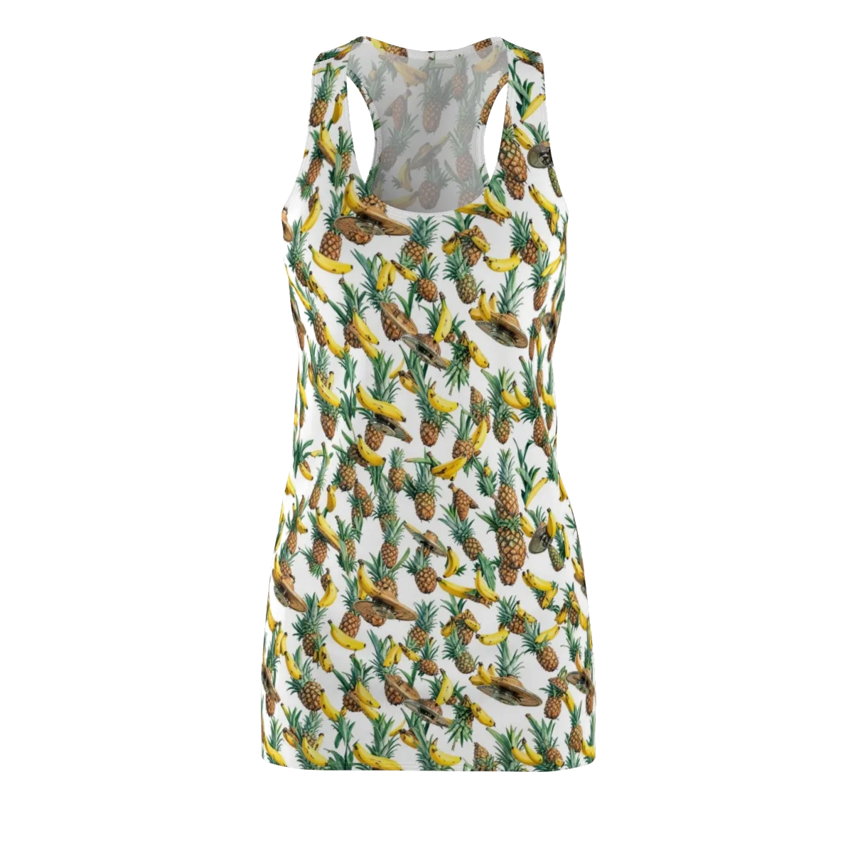 Tropical Air Mail on Racerback Dress — Front