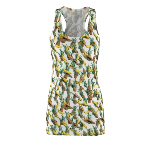Tropical Air Mail on a Racerback Dress