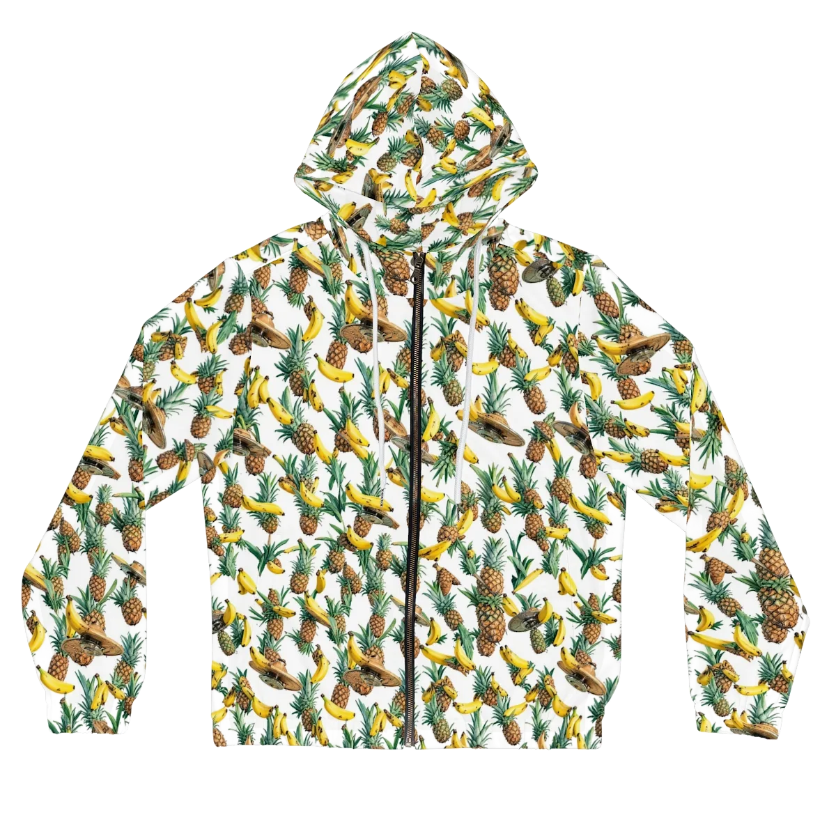 Tropical Air Mail on Women's Full-Zip Hoodie — Front