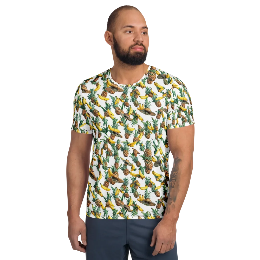 Tropical Air Mail on Men's Athletic T-Shirt — Front