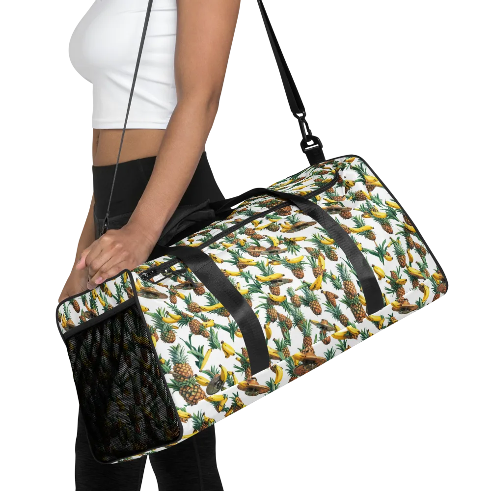 Tropical Air Mail on Duffle Bag — Front