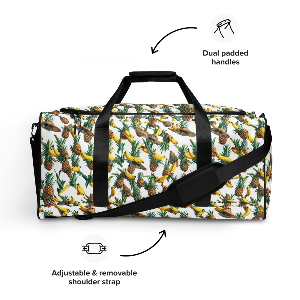 Tropical Air Mail on Duffle Bag — Front