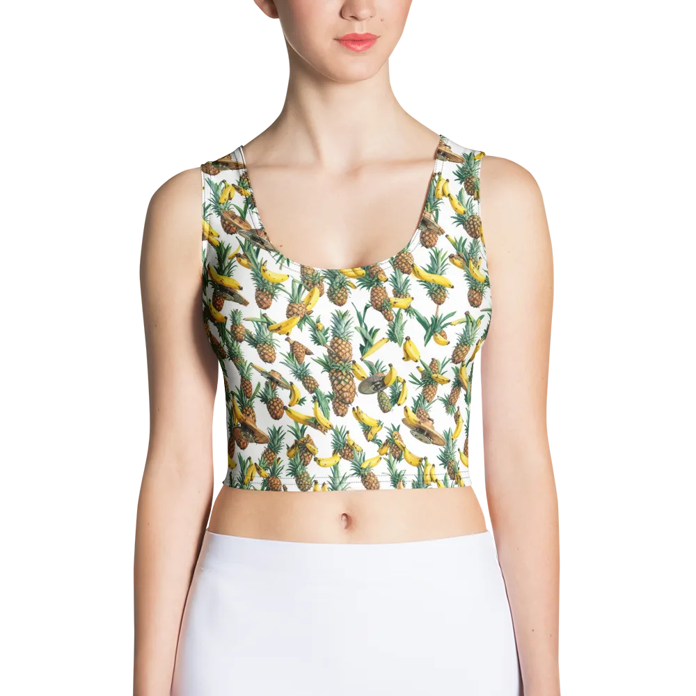 Tropical Air Mail on Crop Top — Front