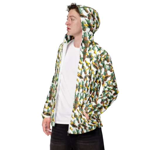 Tropical Air Mail on a Men's Windbreaker