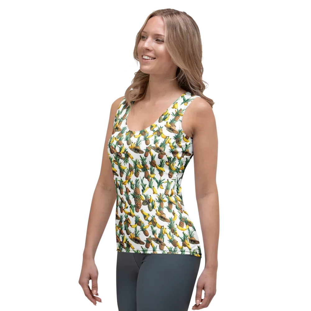 Tropical Air Mail on Women's Tank Top — Left Front