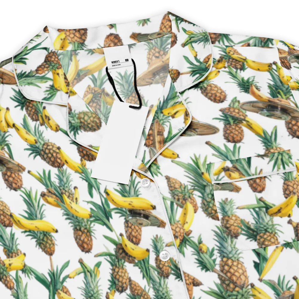 Tropical Air Mail on Women's Short Sleeve Pajama Top — Product details