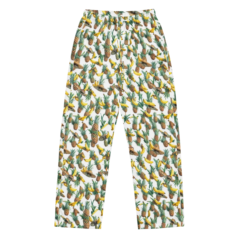 Tropical Air Mail on Women's Pajama Pants — Front