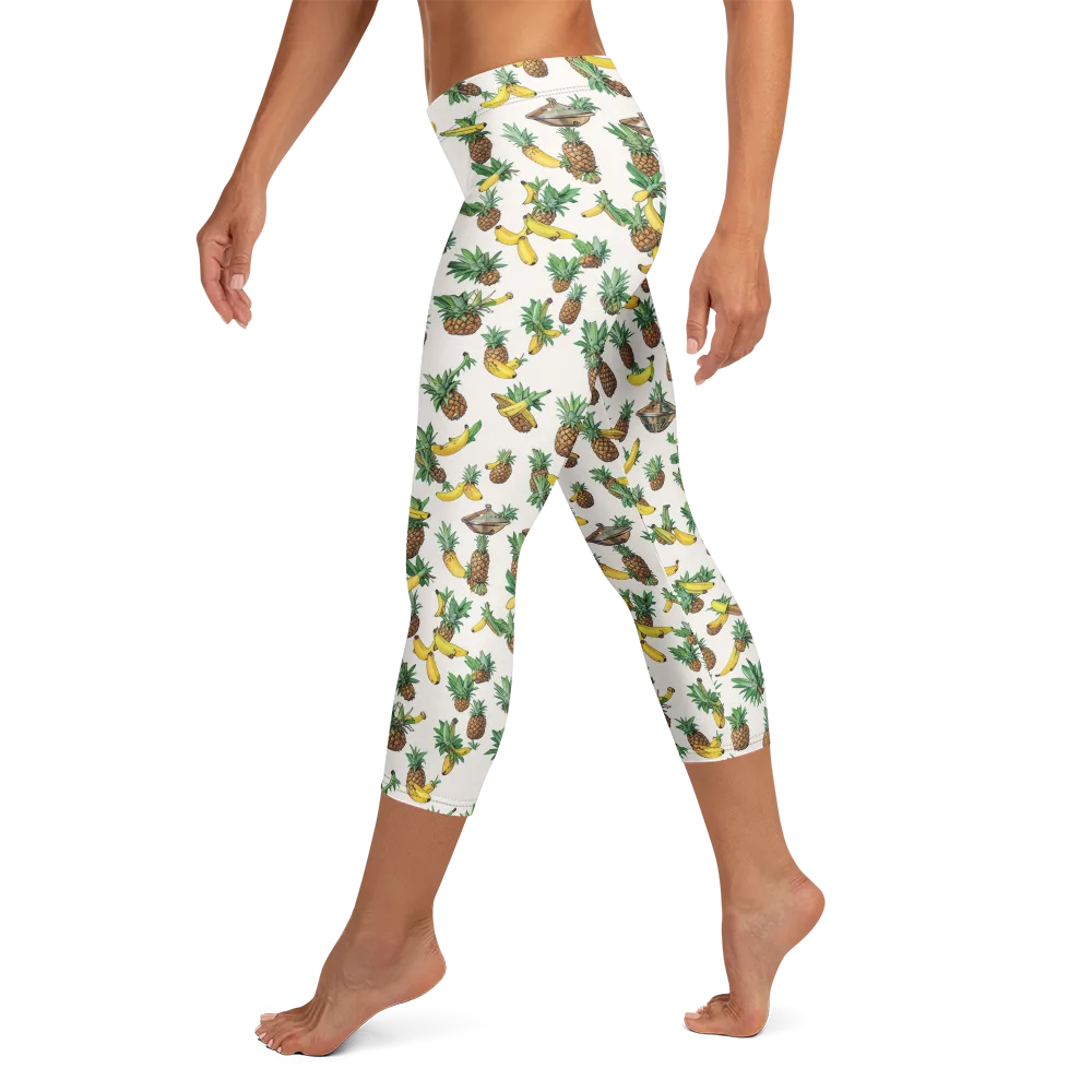 Tropical Orbit on Capri Leggings — Left