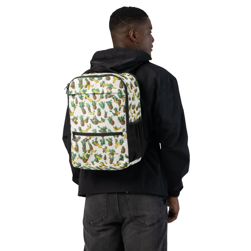 Tropical Orbit on Utility Backpack — Back