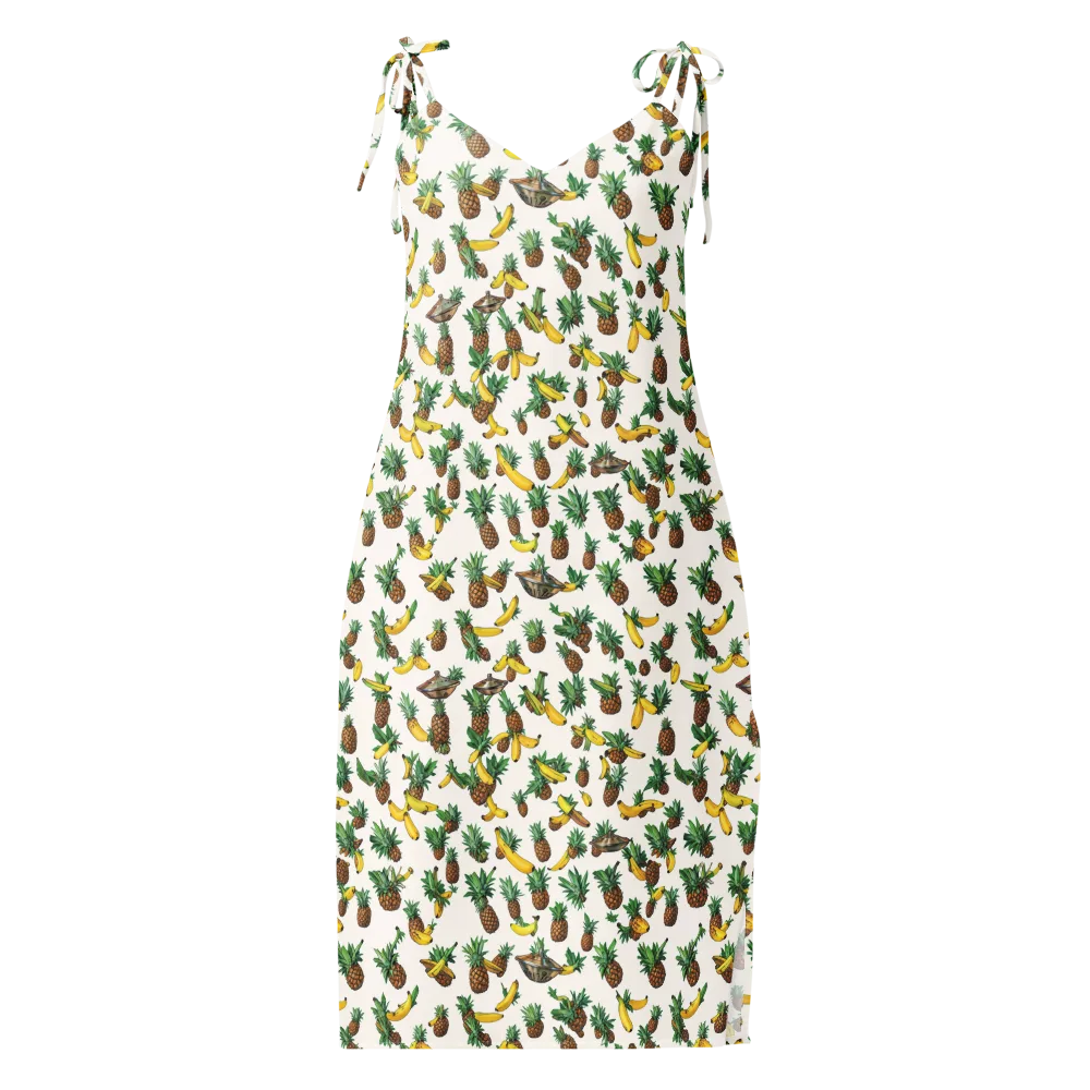 Tropical Orbit on Slip Dress — Front