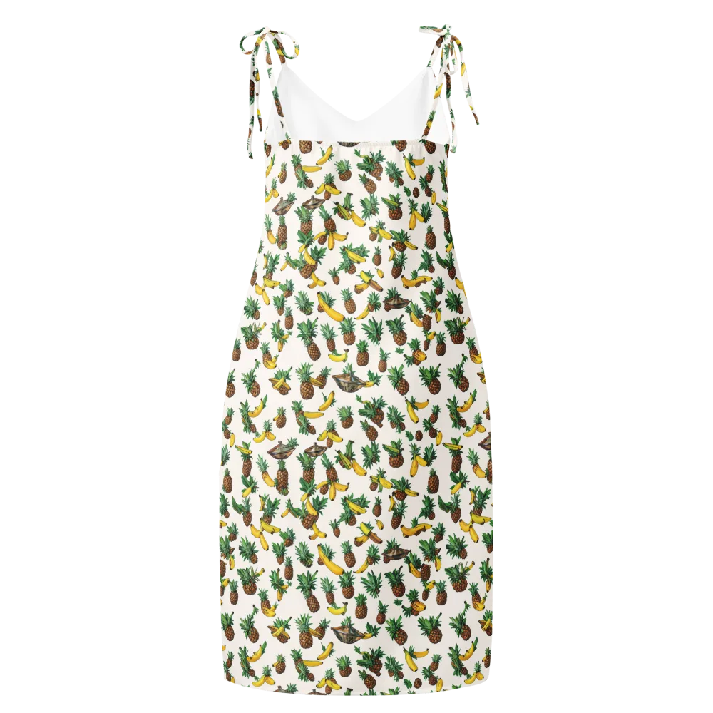 Tropical Orbit on Slip Dress — Back