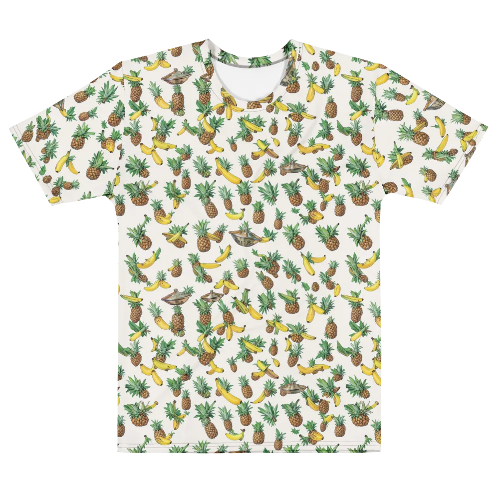 Tropical Orbit on Men's Cotton Crew Neck T-Shirt — Front