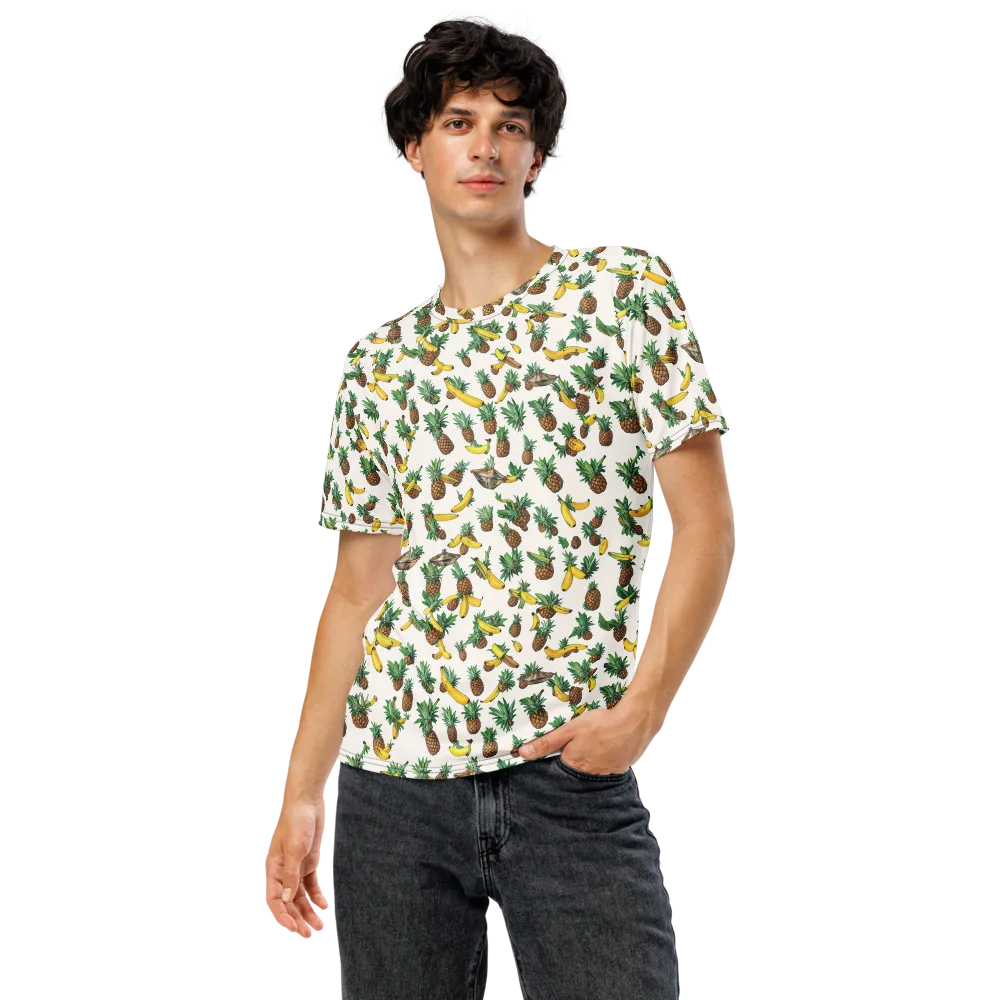 Tropical Orbit on Men's Crew Neck T-Shirt — Front