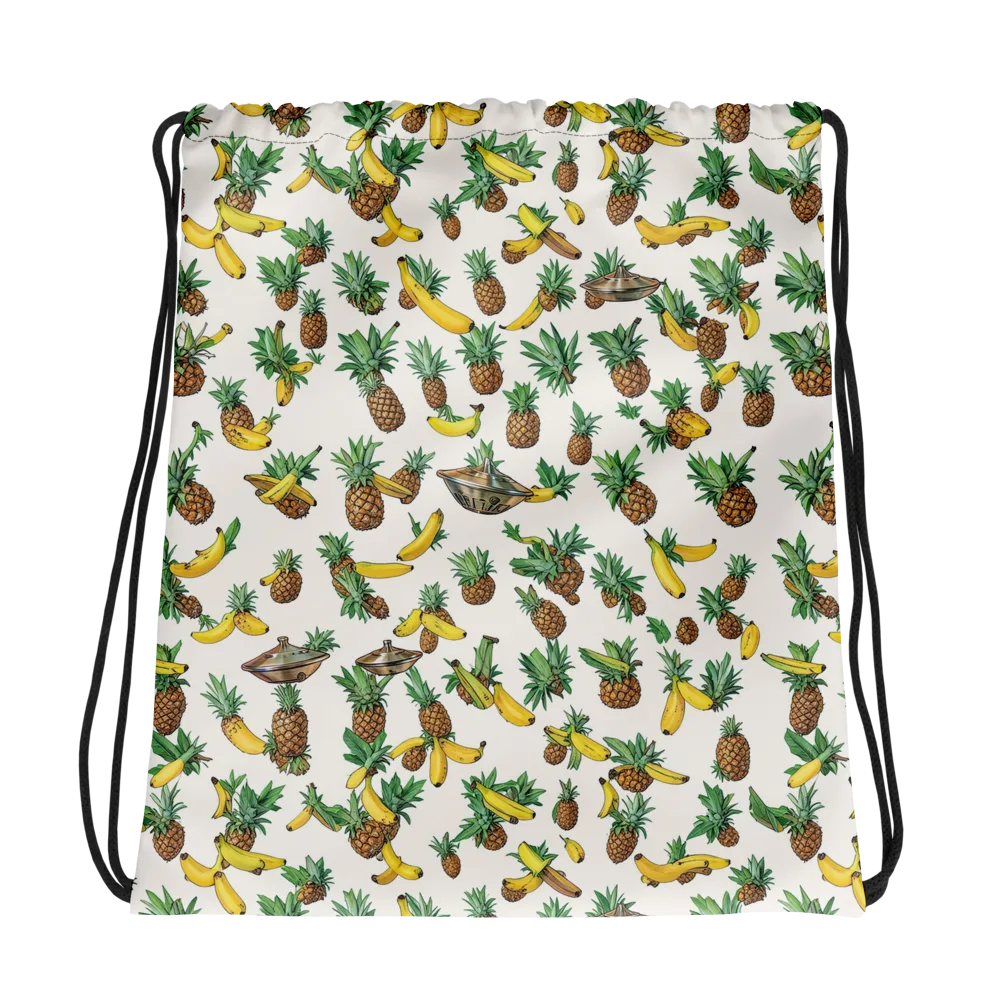 Tropical Orbit on Drawstring Bag — Photo