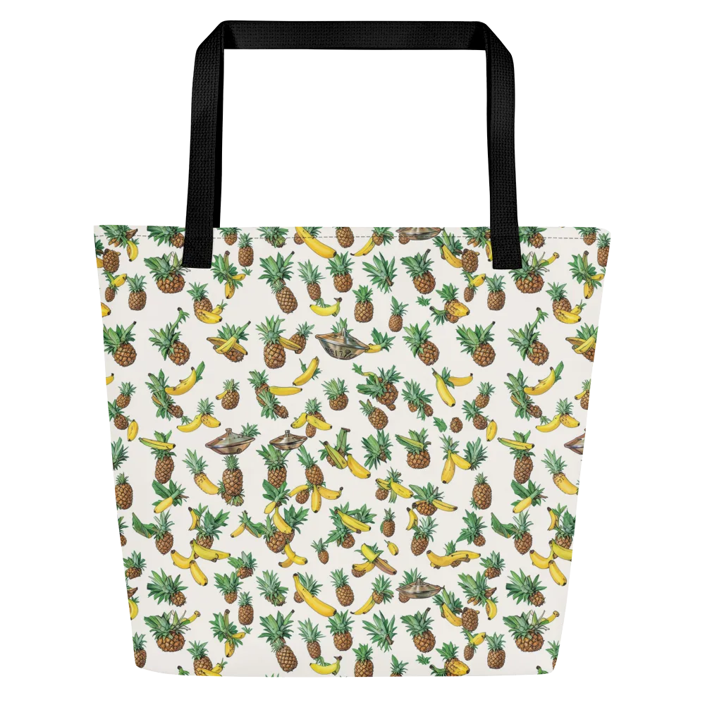 Tropical Orbit on Large Tote Bag W/ Pocket — Front
