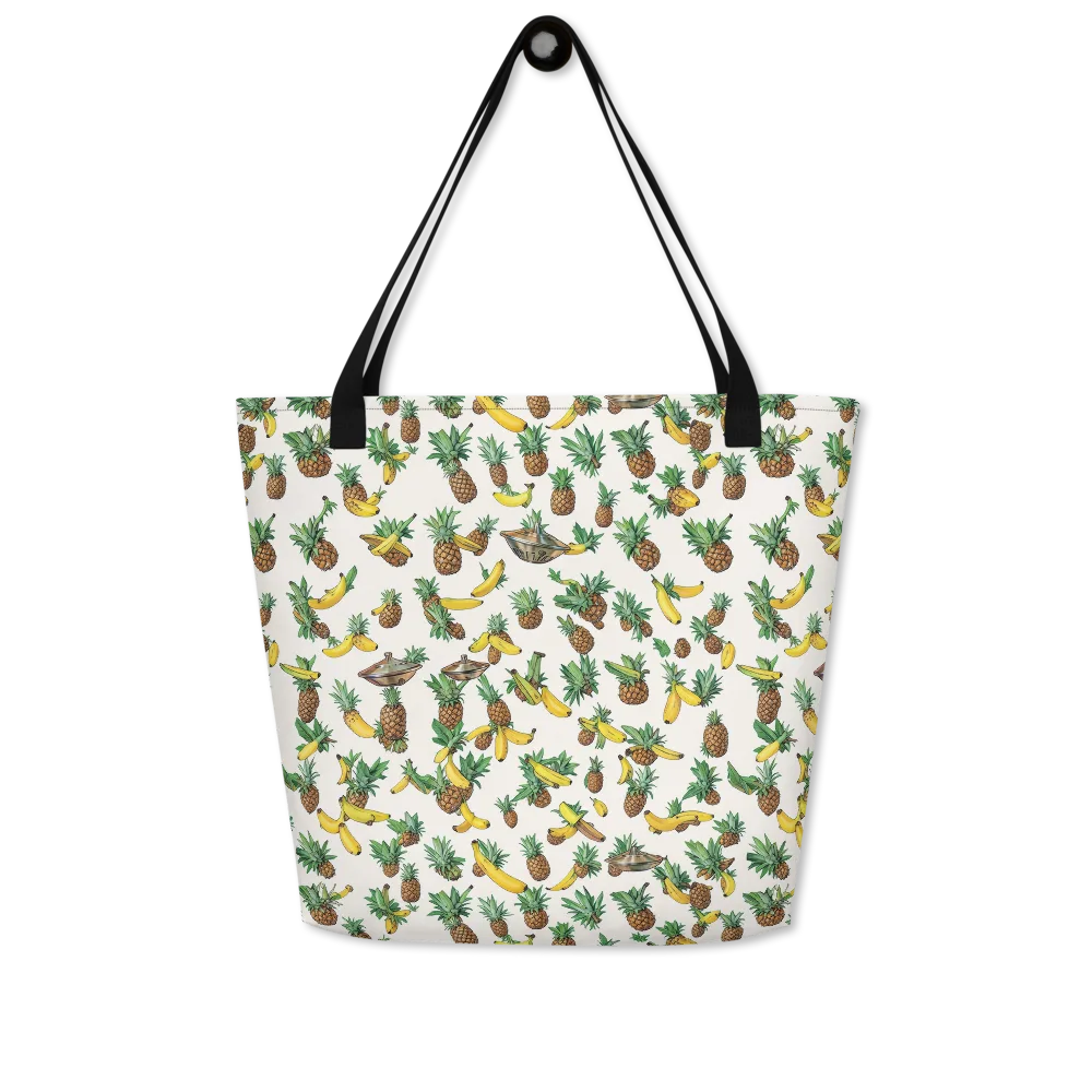 Tropical Orbit on Large Tote Bag W/ Pocket — Front