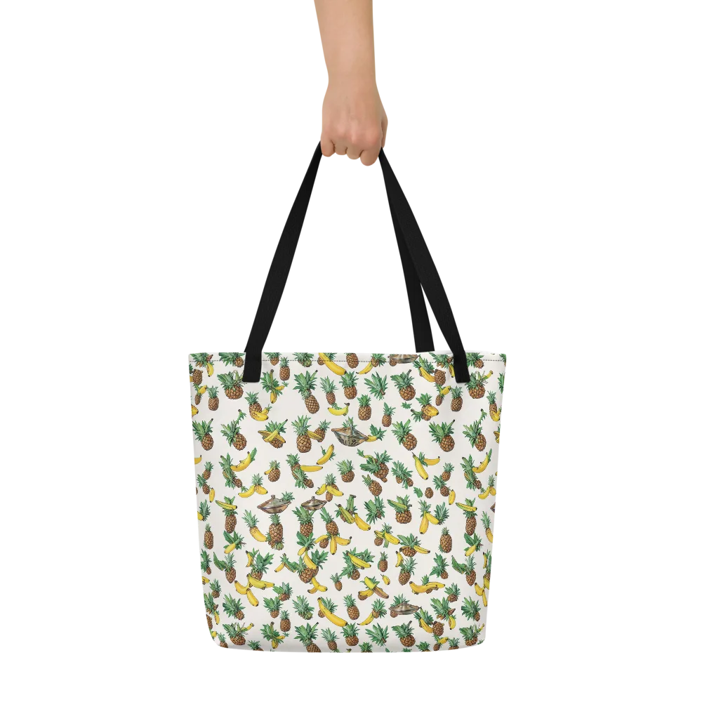 Tropical Orbit on Large Tote Bag W/ Pocket — Front