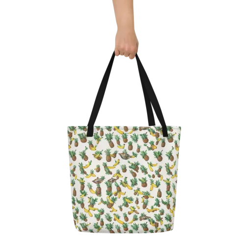 Tropical Orbit on a Large Tote Bag W/ Pocket