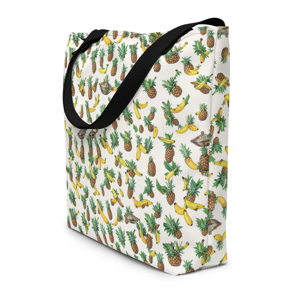 Tropical Orbit on Large Tote Bag W/ Pocket — Front