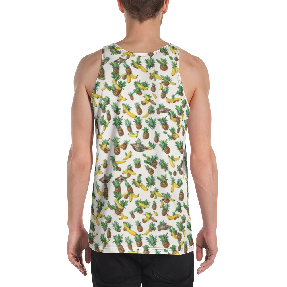 Tropical Orbit on Men's Tank Top — Back