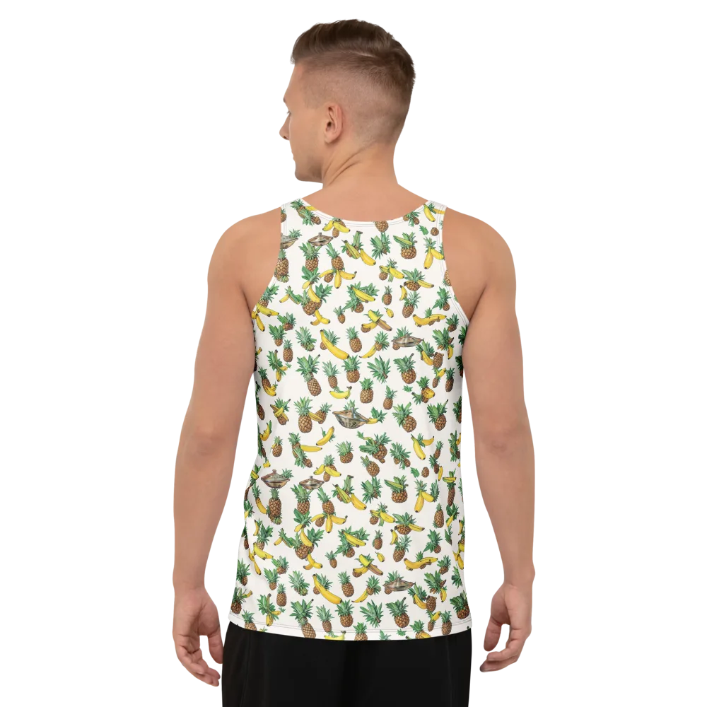 Tropical Orbit on Men's Tank Top — Back
