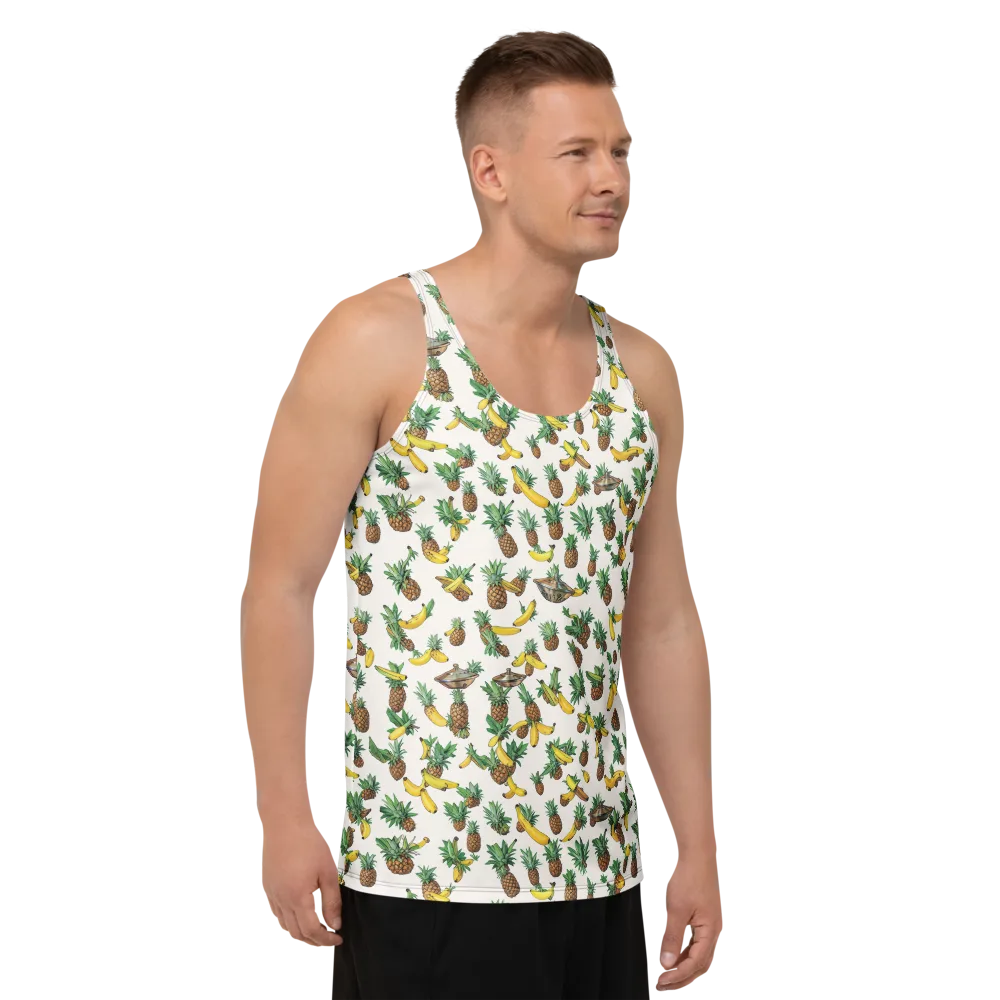 Tropical Orbit on Men's Tank Top — Right Front