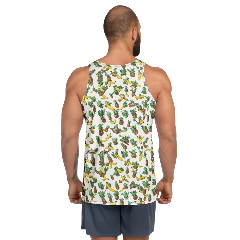 Tropical Orbit on Men's Tank Top — Back