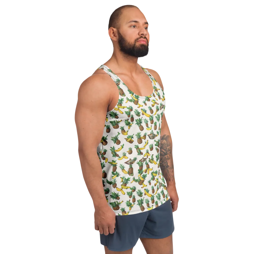 Tropical Orbit on Men's Tank Top — Right Front