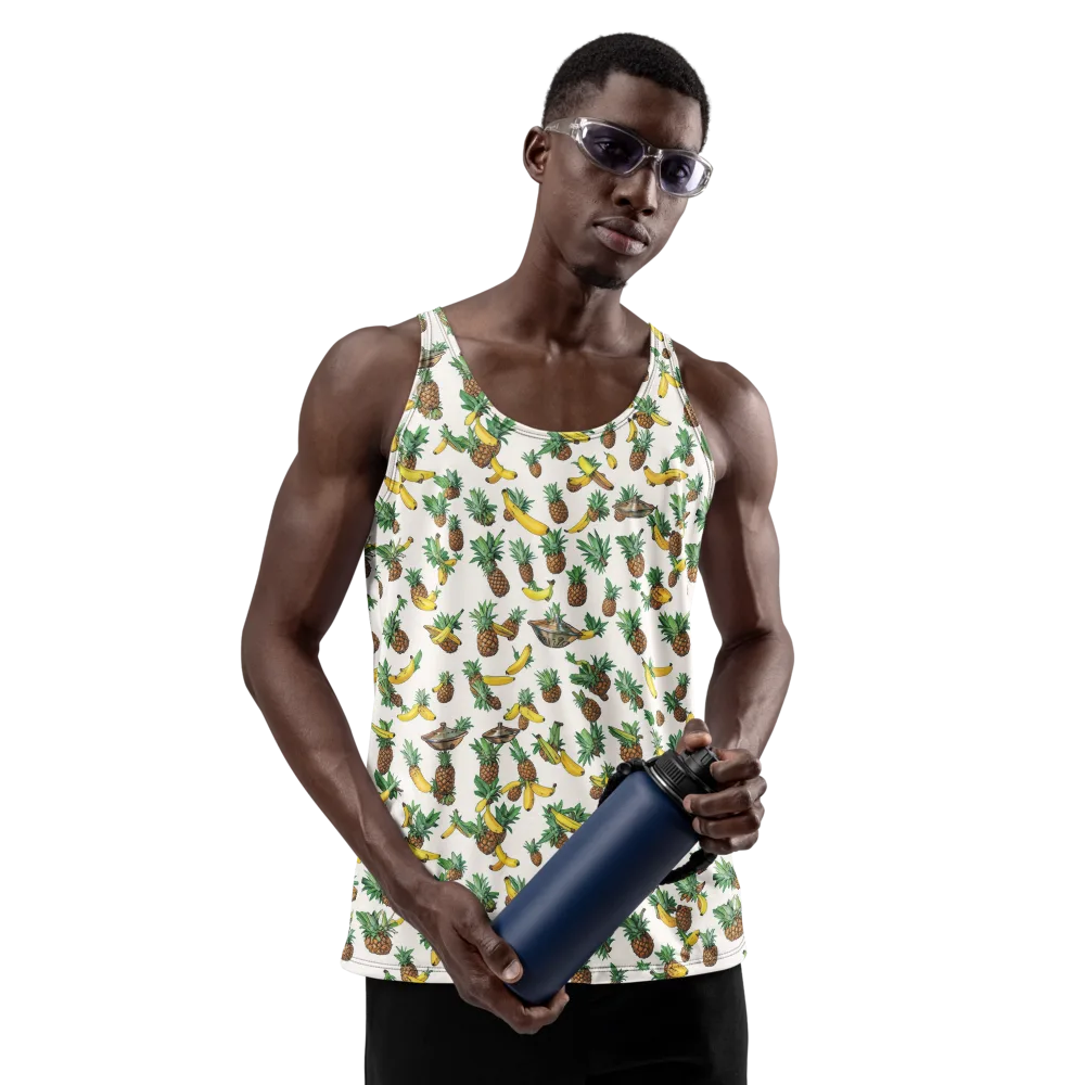 Tropical Orbit on Men's Tank Top — Front