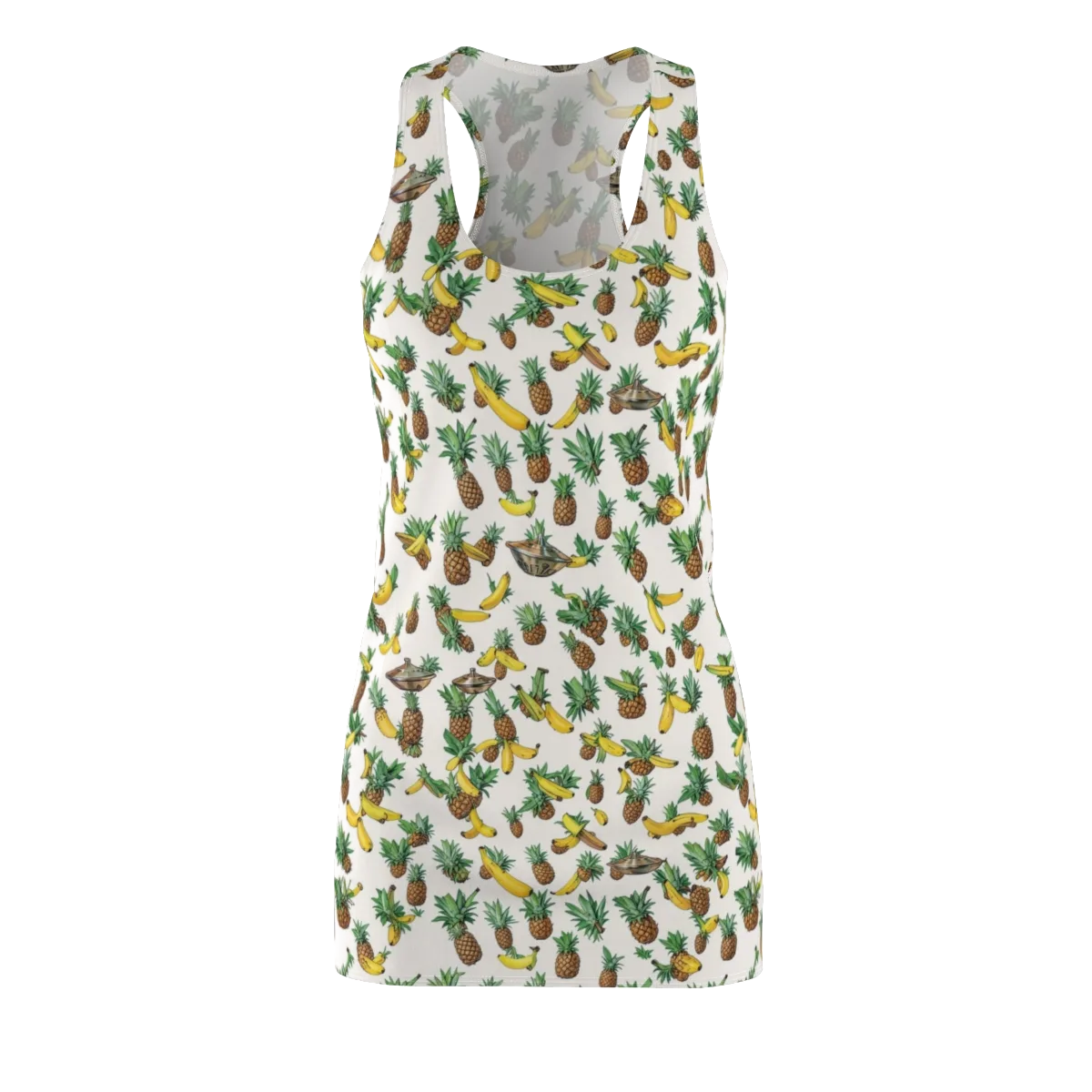 Tropical Orbit on Racerback Dress — Front