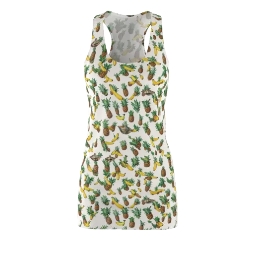 Tropical Orbit on a Racerback Dress